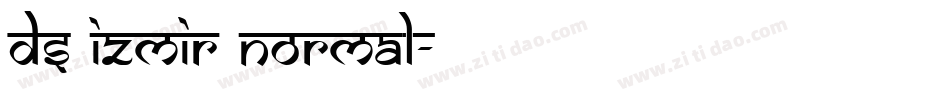 DS Izmir Normal字体转换